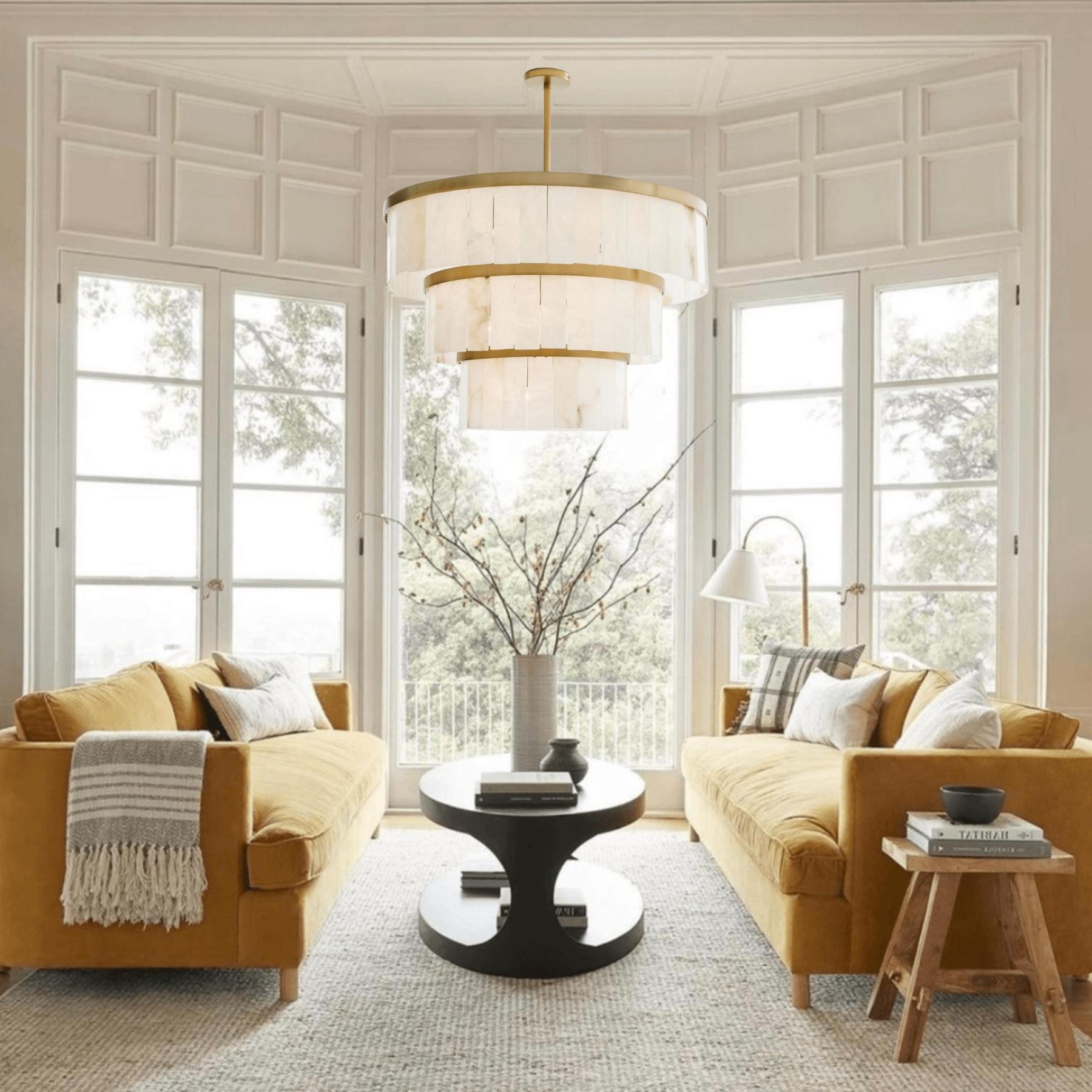 Windham Alabaster 3 Tier Chandelier-chandelier-winglightingus