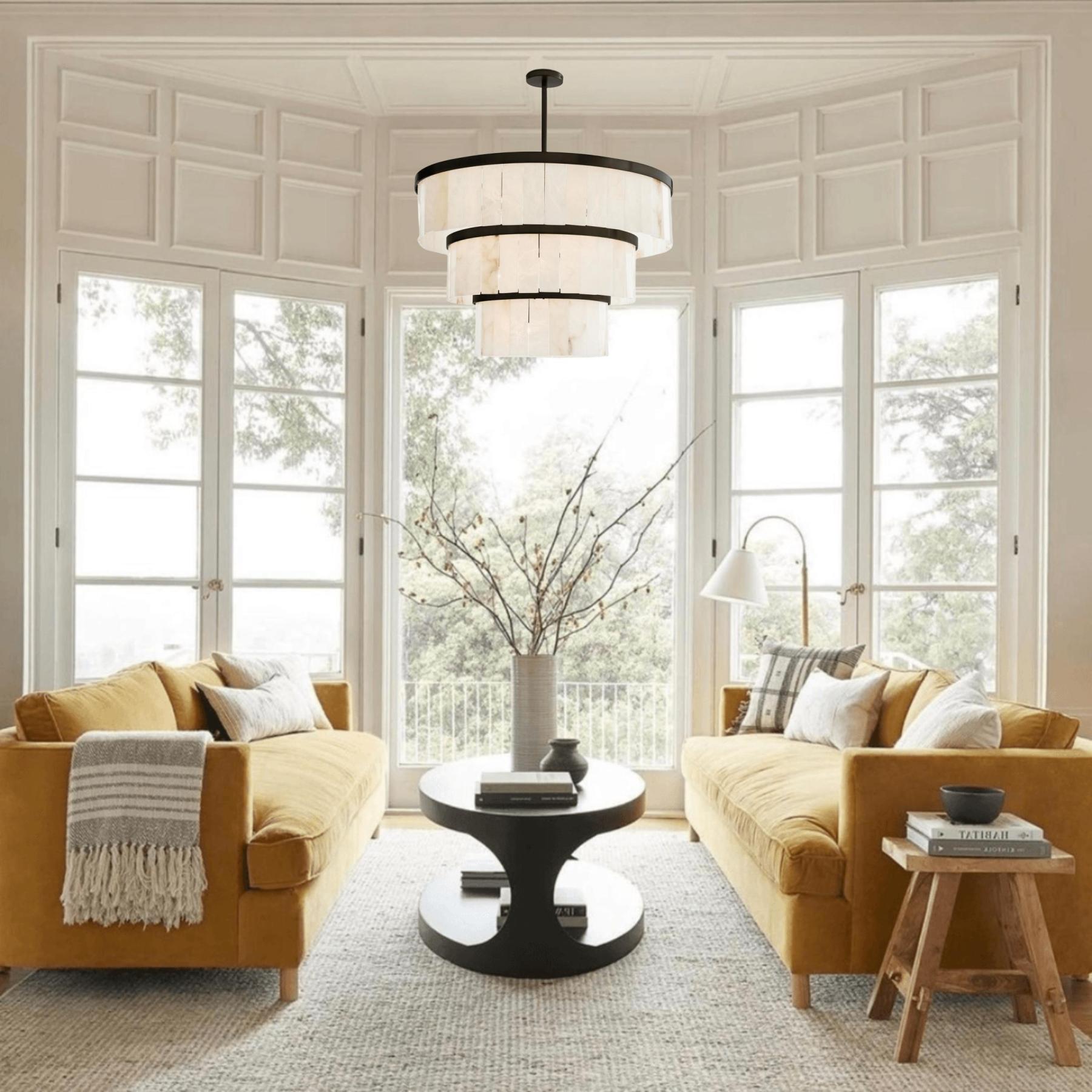 Windham Alabaster 3 Tier Chandelier-chandelier-winglightingus