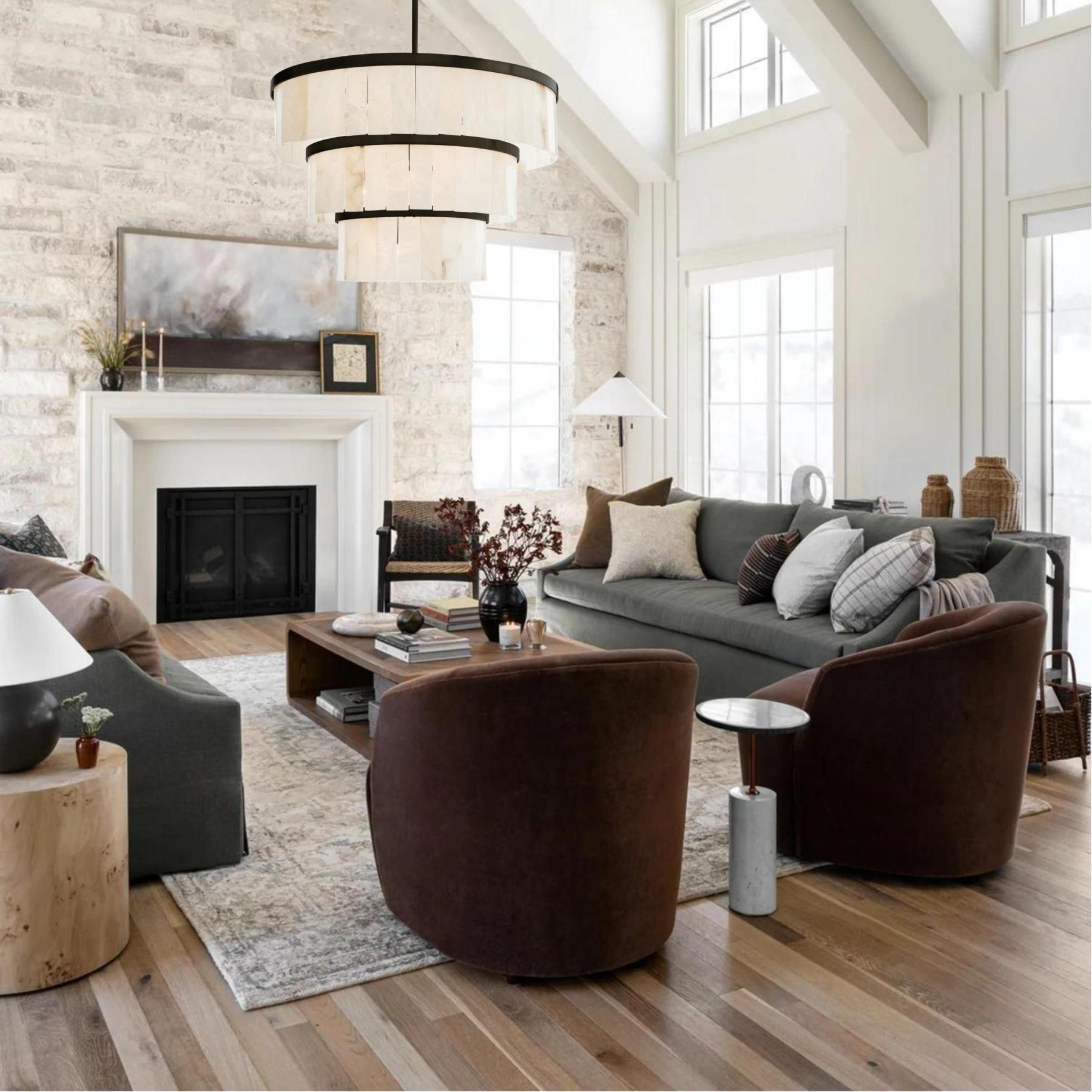 Windham Alabaster 3 Tier Chandelier-chandelier-winglightingus