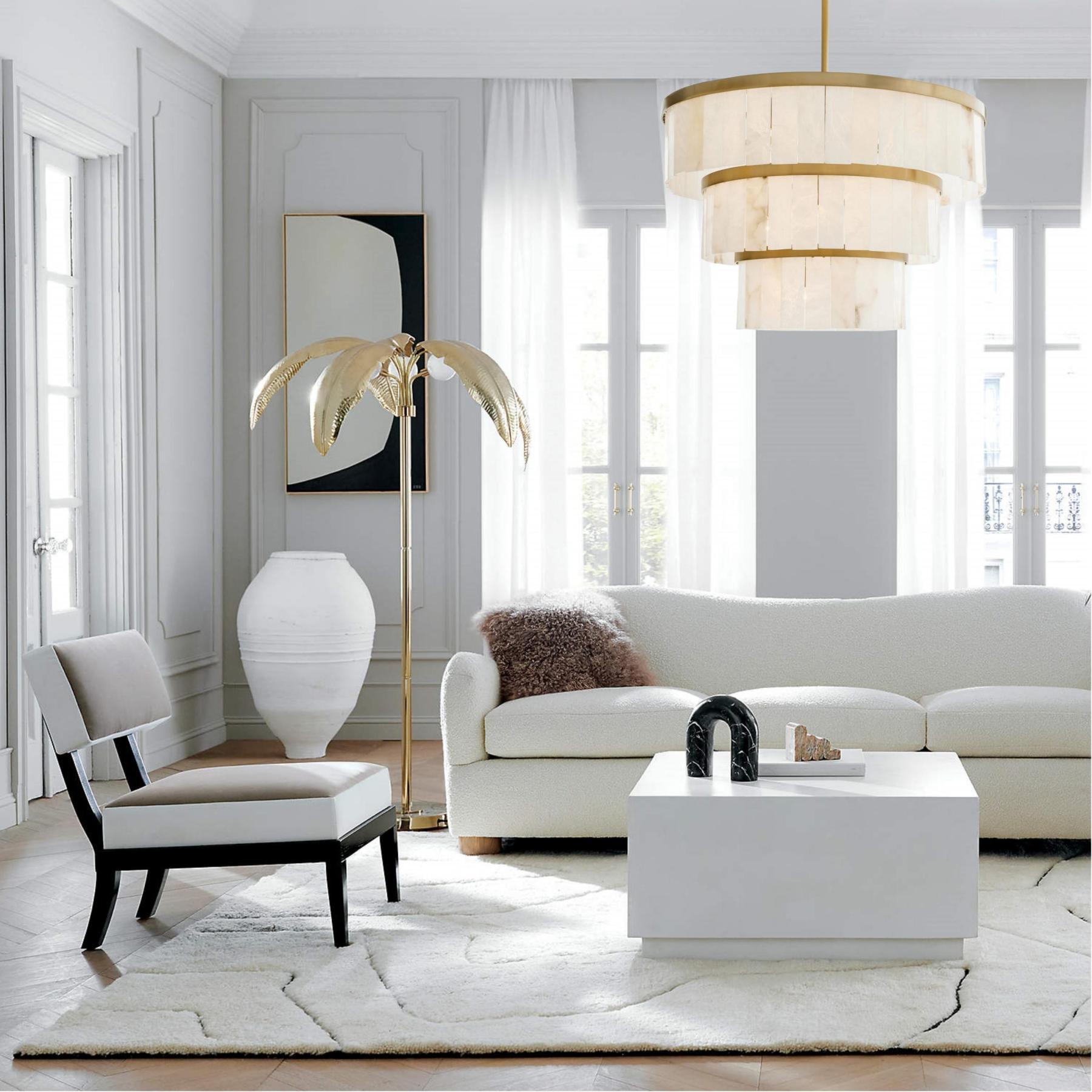 Windham Alabaster 3 Tier Chandelier-chandelier-winglightingus