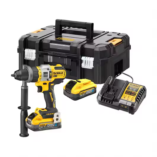 Wiertarko-wkrętarka udarowa XRP 18 V z technologią FLEXVOLT ADVANTAGE – 2 x 5 Ah akumulator POWERSTACK