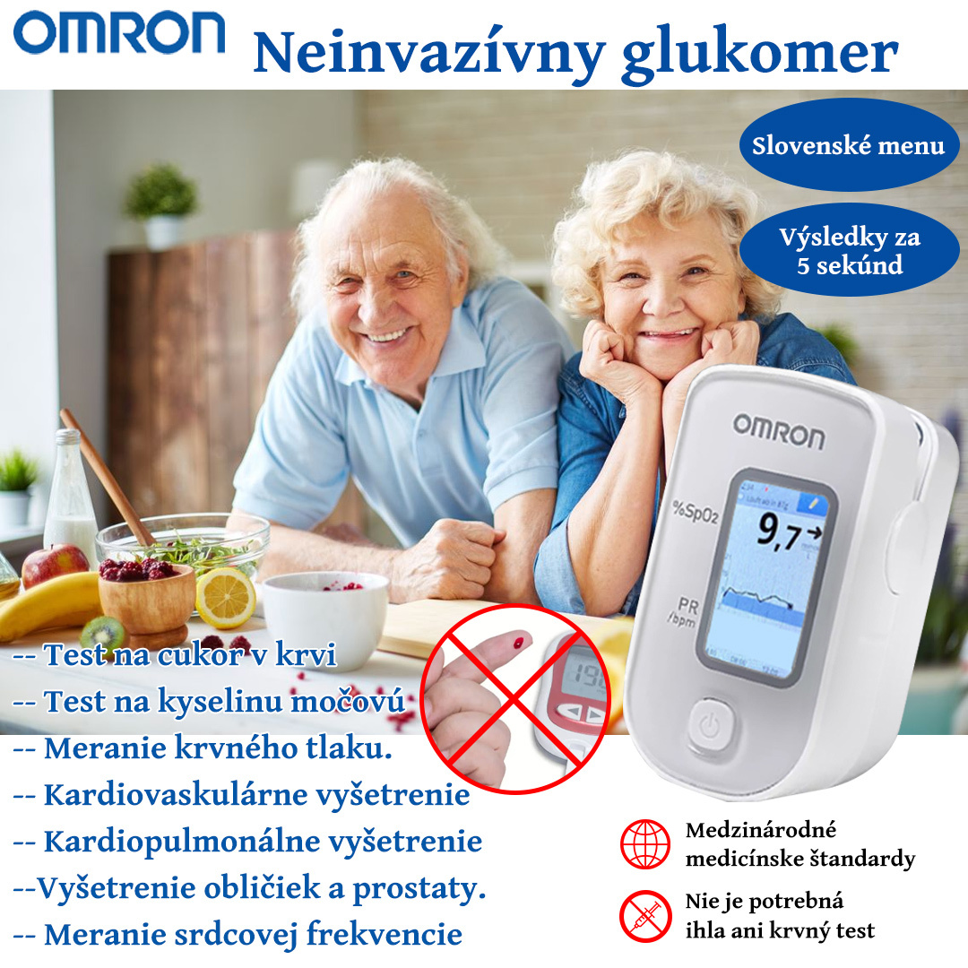 Nový produkt Omron: neinvazívny glukomer