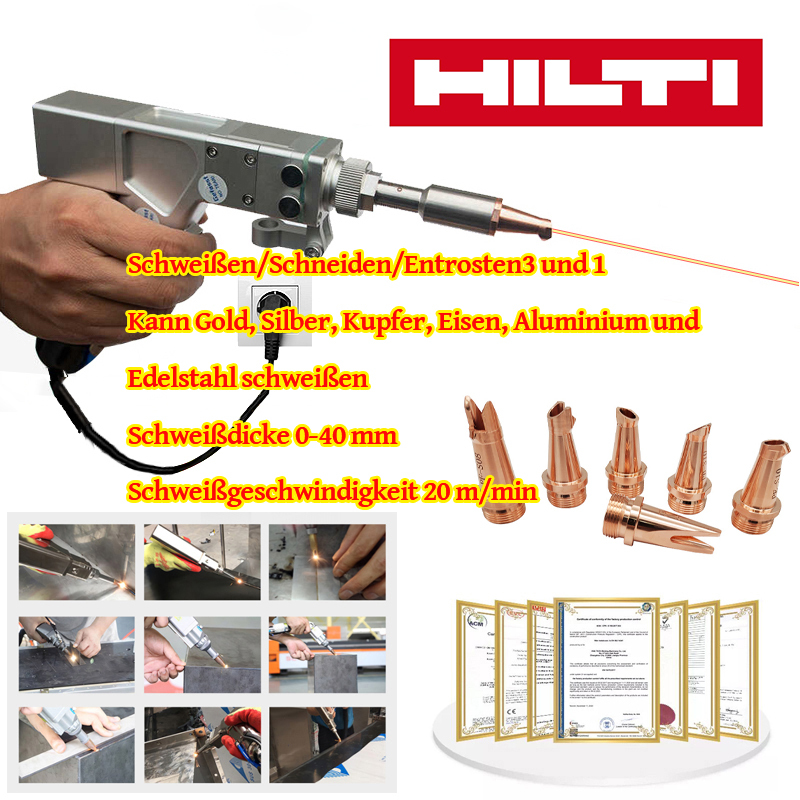 【Hilti】 8000 W Hochleistungs-tragbares multifunktionales Laserschweißgerät