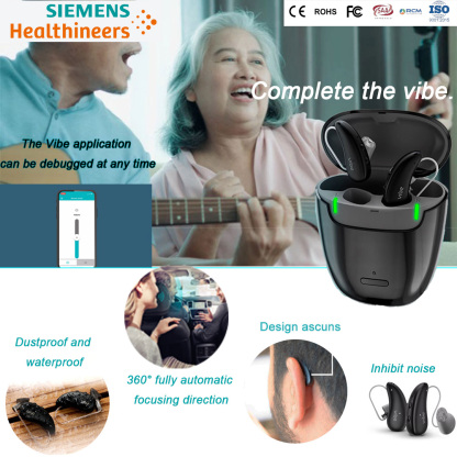 The complete vibratory sound system for Siemens hearing aids helps you hear and live better.