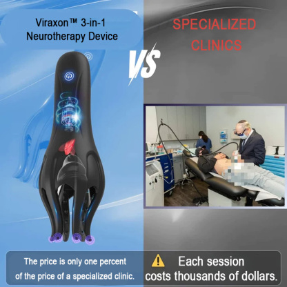 Special New Year's Offer: 50% off the Viraxon™ 3-in-1 nerve wave therapy device! (Improves penile lubrication and treats sexual dysfunctions such as premature ejaculation.)
