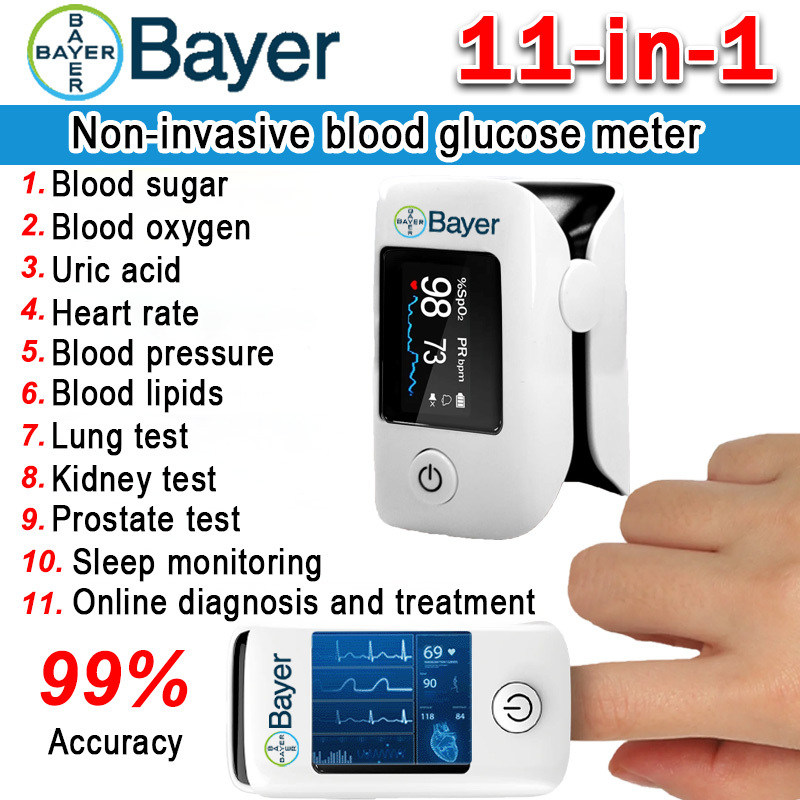 【11-in-1】Bayer Non-invasive Multifunctional Blood Glucose Meter
