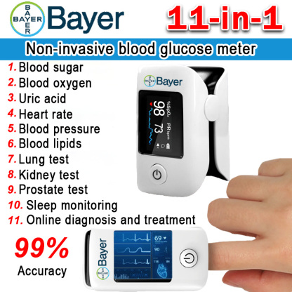 【11-in-1】Bayer Non-invasive Multifunctional Blood Glucose Meter