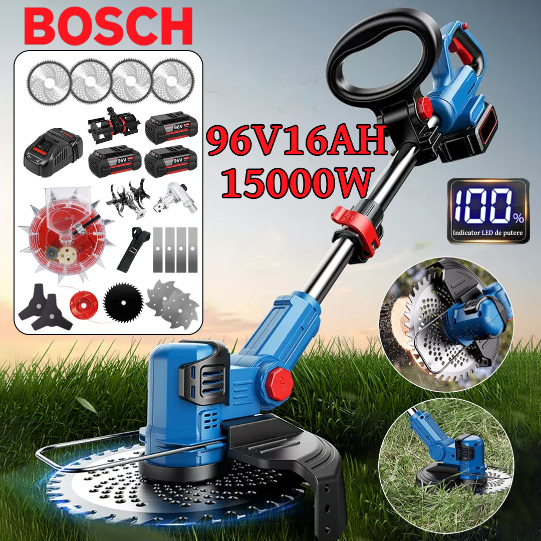 Φορητό μικρό χλοοκοπτικό πολλαπλών λειτουργιών BOSCH με μπαταρία λιθίου