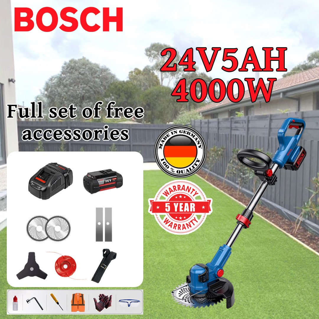 BOSCH small, multifunctional portable lawnmower with lithium battery