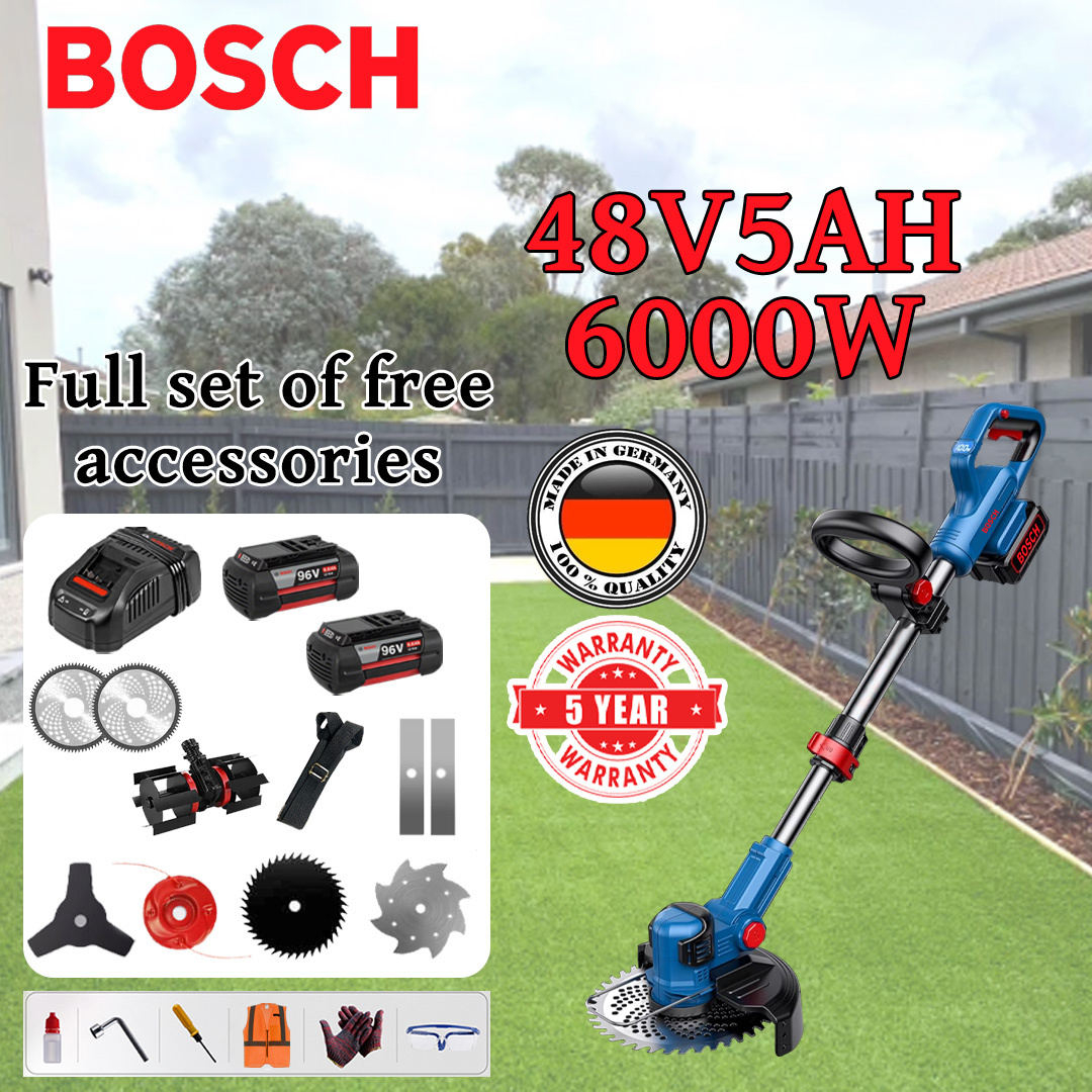 BOSCH small, multifunctional portable lawnmower with lithium battery