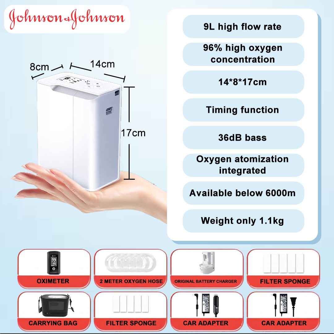 Ο μικρός φορητός νεφελοποιητής οξυγόνου της Johnson & Johnson είναι ένα μηχάνημα όλα σε ένα