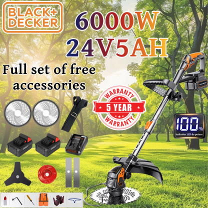 BLACK&DECKER Small Portable Multi-Functional Battery Powered Cultivation Lawn Mower