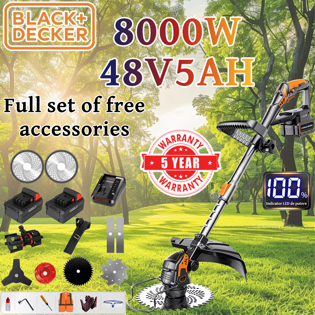 BLACK&DECKER Small Portable Multi-Functional Battery Powered Cultivation Lawn Mower