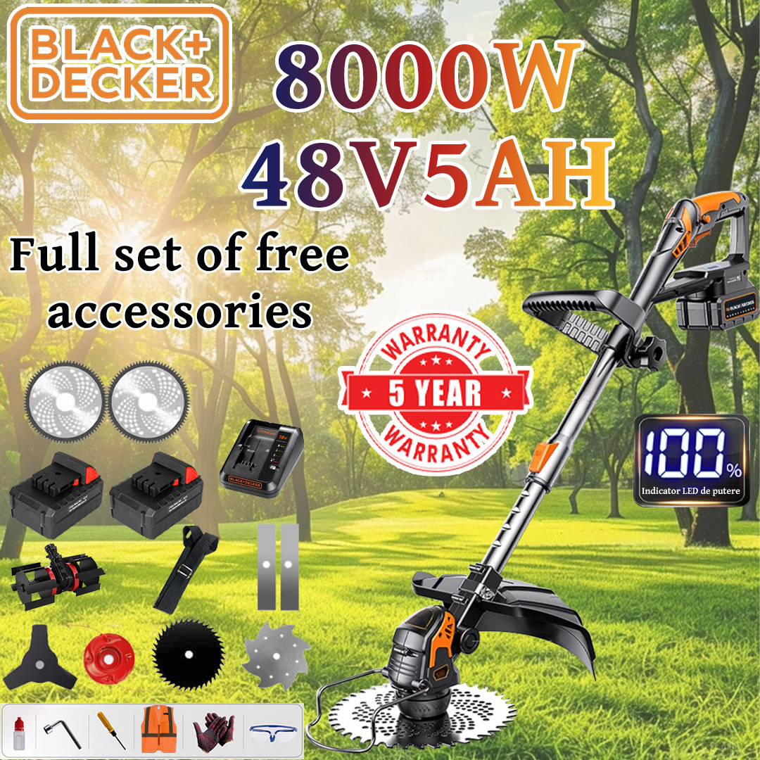 BLACK&DECKER Small Portable Multi-Functional Battery Powered Cultivation Lawn Mower
