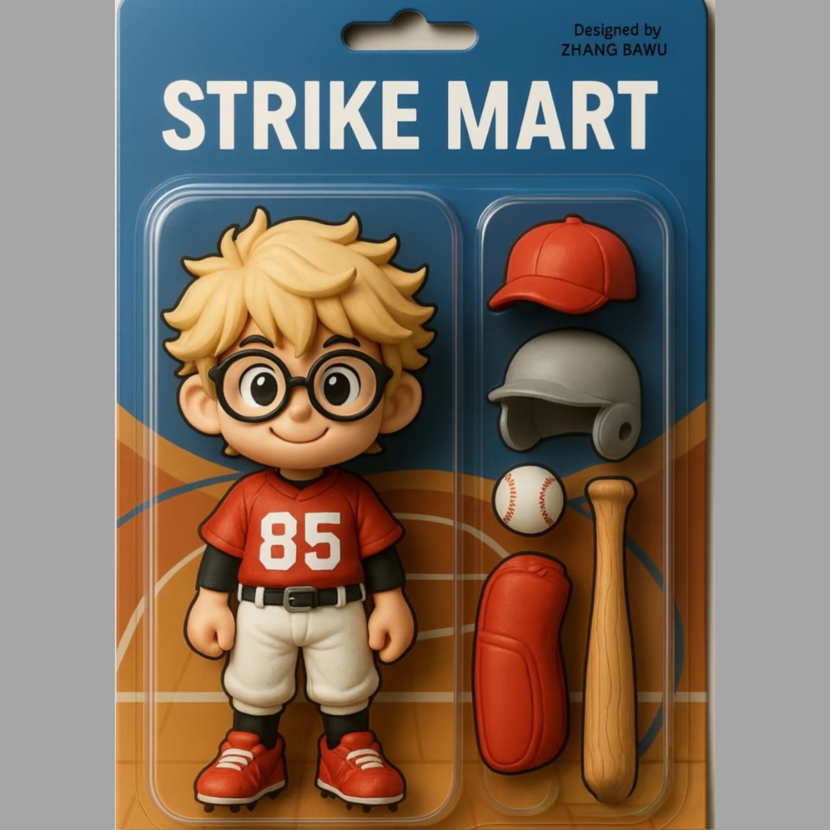 Custom 3D Effect Baseball Player Figure Pack Packaging Personalized Face Baseball Player Car Hanger Gift For Baseball Lover