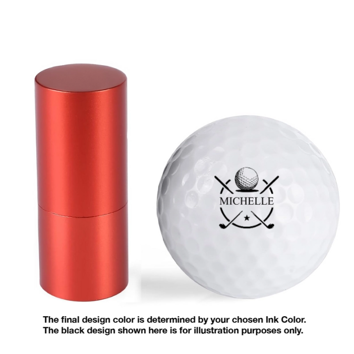 Personalized Plastic Golf Ball Stamp for Golfers – Custom Logo Marker, Unique Gift for Avid Players