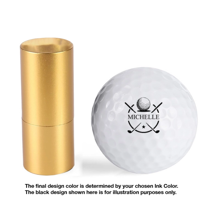 Personalized Plastic Golf Ball Stamp for Golfers – Custom Logo Marker, Unique Gift for Avid Players