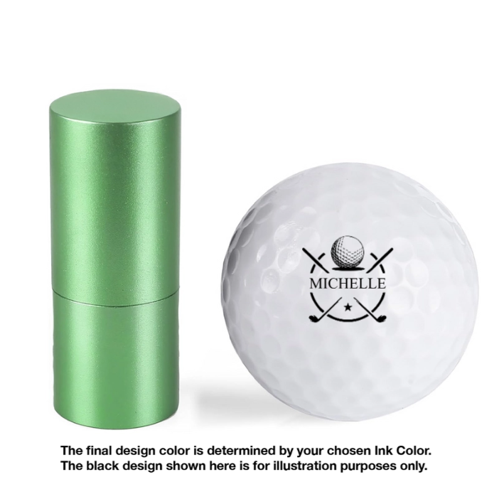 Personalized Plastic Golf Ball Stamp for Golfers – Custom Logo Marker, Unique Gift for Avid Players
