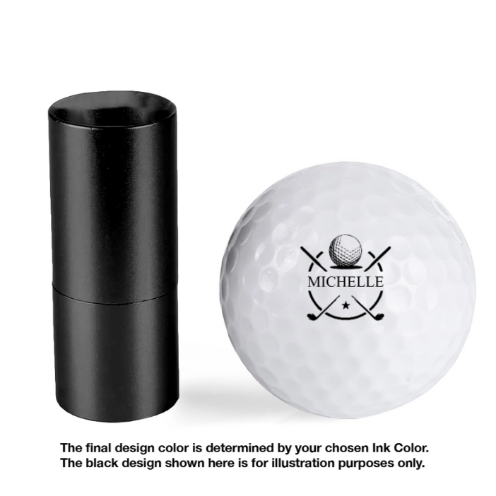 Personalized Plastic Golf Ball Stamp for Golfers – Custom Logo Marker, Unique Gift for Avid Players