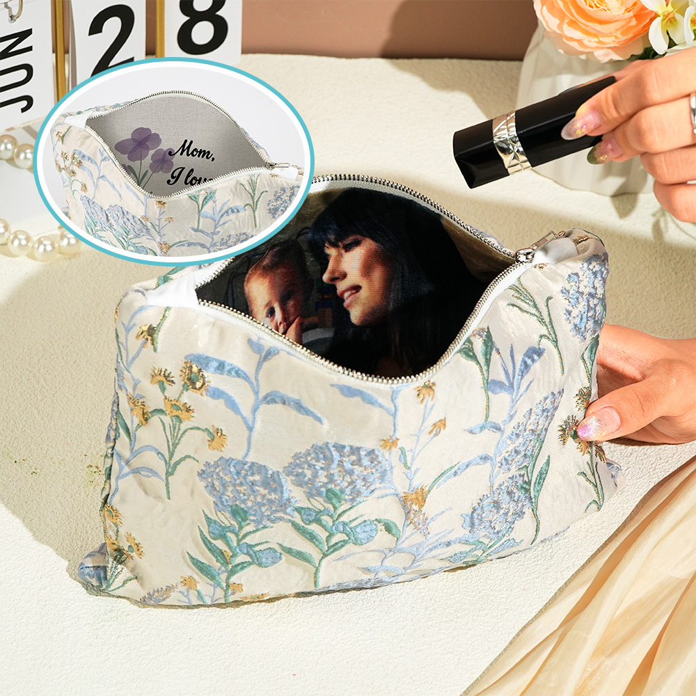 Personalized Photo Lining Purse,Wedding Purse Gift for Mother,Mother of the Bride Wedding Gift,Mother of the Groom Wedding Gift,CustomClutch