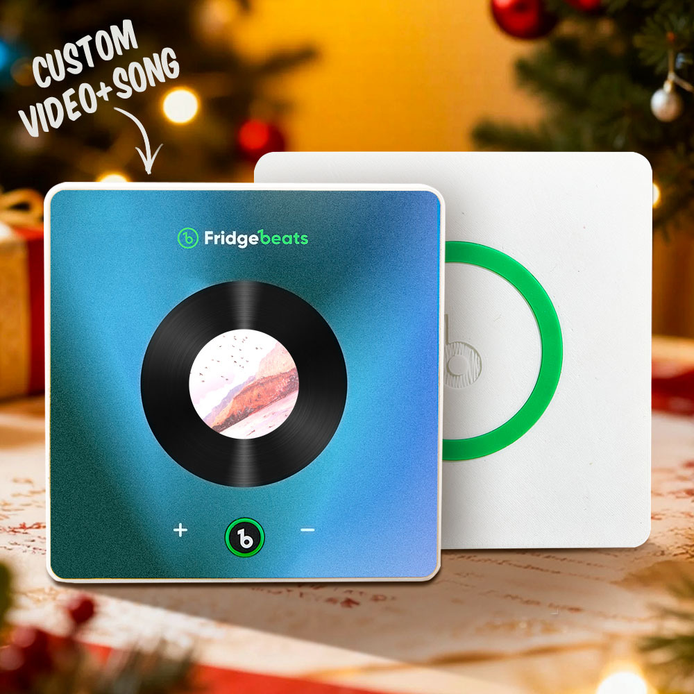 New 6.0 Upgrade Custom Music Fridge Magnets Personalized Video Can Play Songs And Adjust Volume Christmas Gifts - 