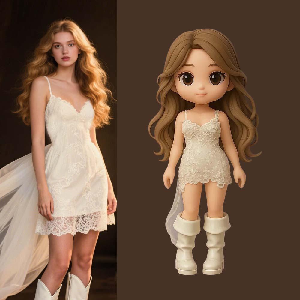 Custom Action Figure Personalised Character Figurine from Ai Photo 3D Printed Graduation Gifts
