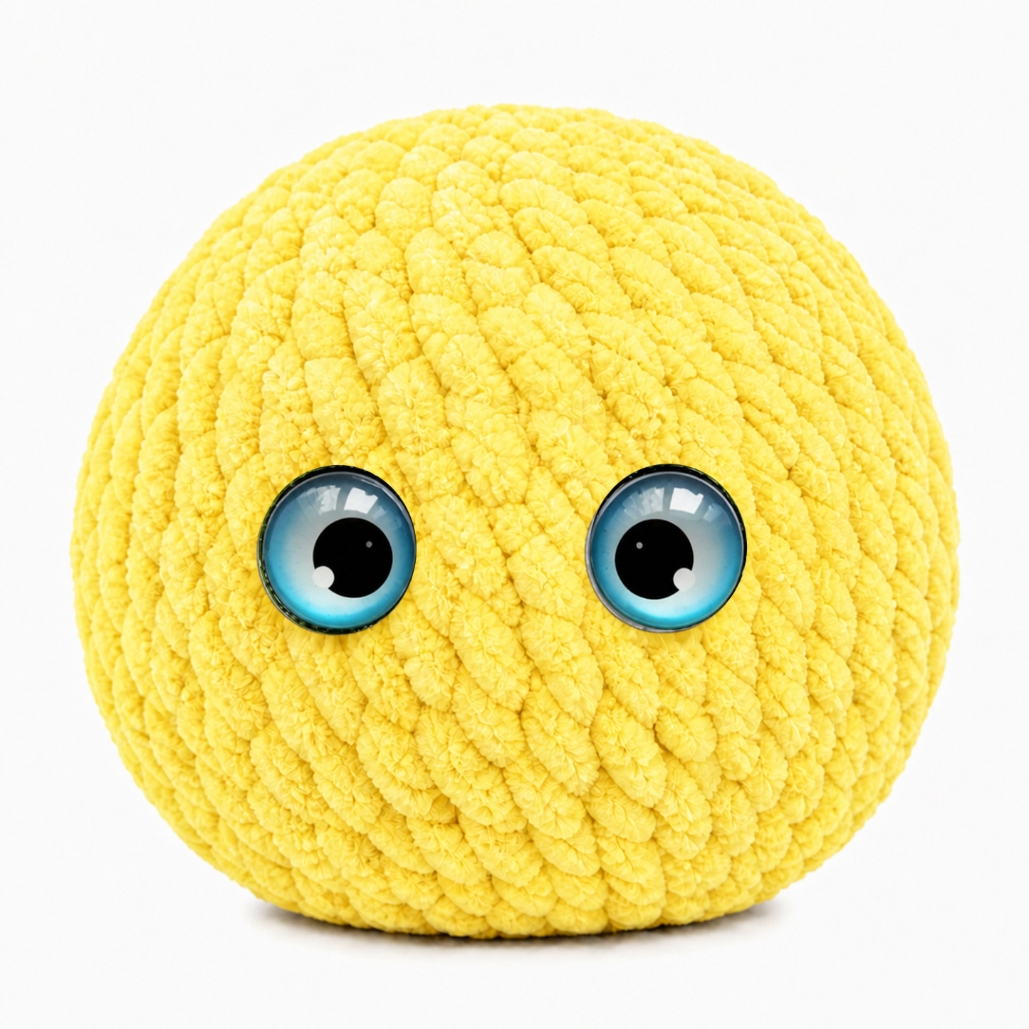Crochet Bubble Squishy Ball – Soft Handwoven Fidget Toy with Slow-Rising Bubble Pop, Cute Sensory Stress Relief Toy