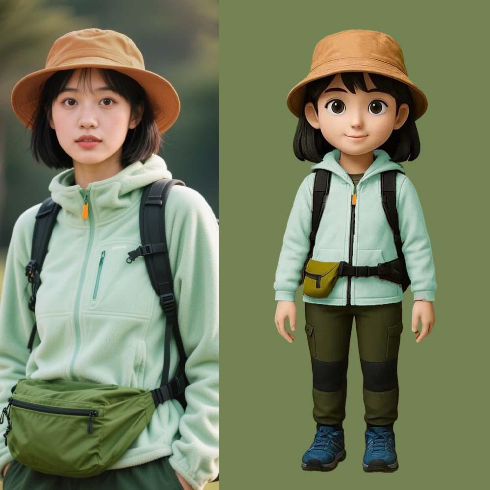 Custom Action Figure Personalised Character Figurine from Ai Photo 3D Printed Birthday Gifts for Her