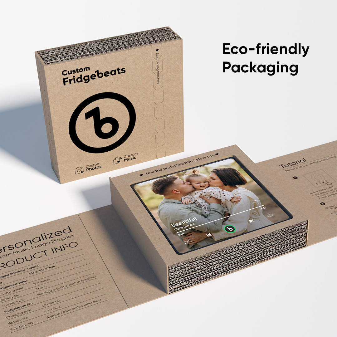 Custom Music Fridge Magnet New 4.0 Upgrade Colorful Frame Album Fridge Magnet Music Wall Photo Sticker Music Movement That Can Be Played Gift for Family - 