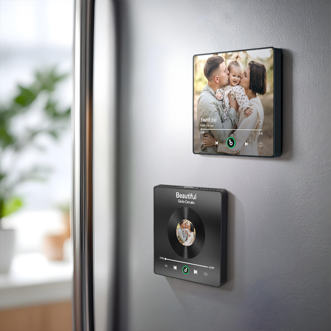 Custom Music Fridge Magnet New 4.0 Upgrade Colorful Frame Album Fridge Magnet Music Wall Photo Sticker Music Movement That Can Be Played Gift for Family - 