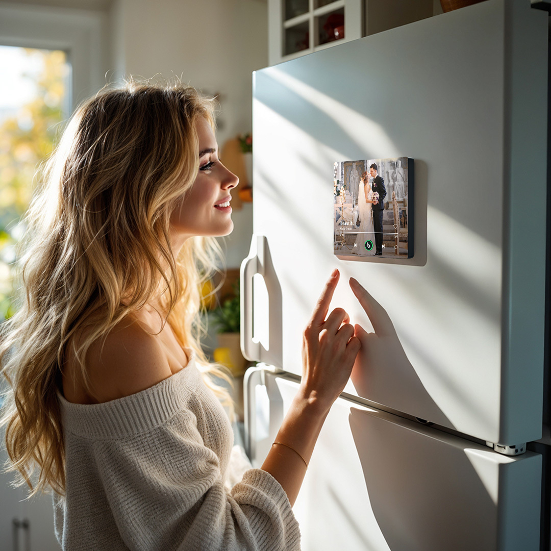 Custom Music Fridge Magnet New 4.0 Upgrade Colorful Frame Album Fridge Magnet Music Wall Photo Sticker Music Movement That Can Be Played Wedding Gift - 