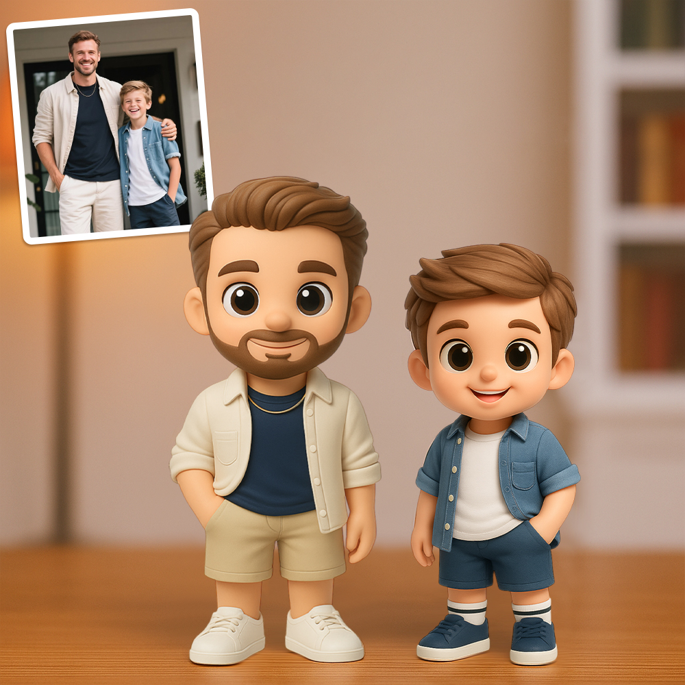 Personalized 3D Action Figure Turn Your Photo into a Unique Gift for Father Father's Day Gifts
