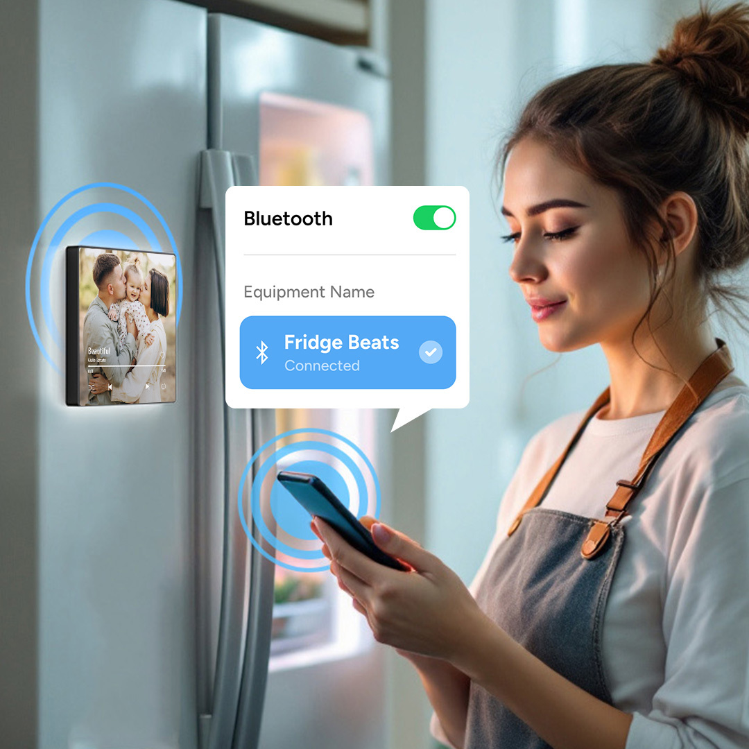 Custom Music Fridge Magnet New 4.0 Upgrade Colorful Frame Album Fridge Magnet Music Wall Photo Sticker Music Movement That Can Be Played Gift for Family - 