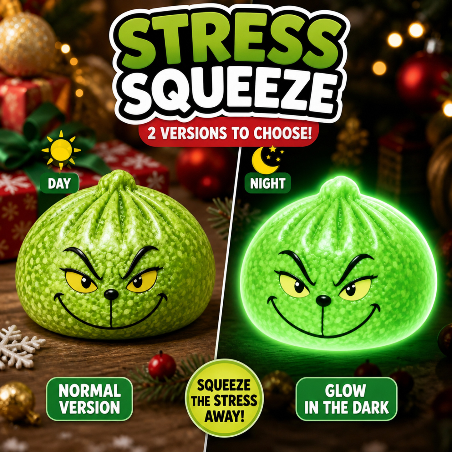 Funny Green Dumpling Squishy Toy – Slow Rising Squeeze Toy, Unique Christmas Gift - 