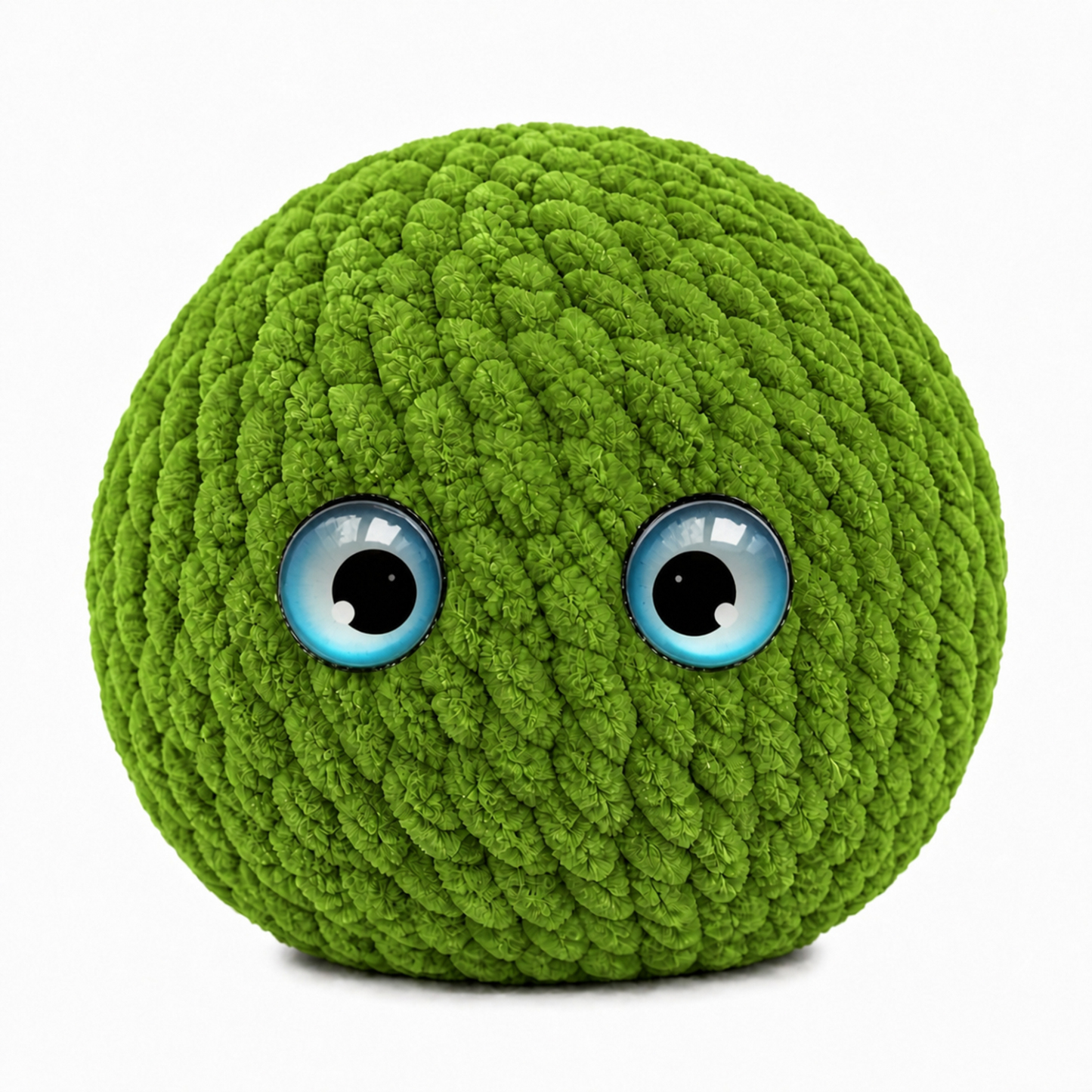 Crochet Bubble Squishy Ball – Soft Handwoven Fidget Toy with Slow-Rising Bubble Pop, Cute Sensory Stress Relief Toy