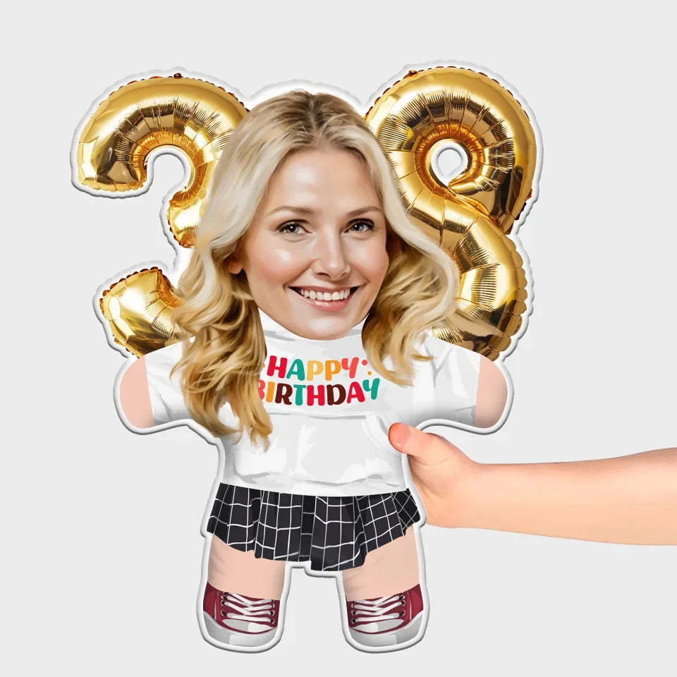 Custom Birthday Mini Me Pillow Personalized Gift with Age Number Countless Combination Options for Her