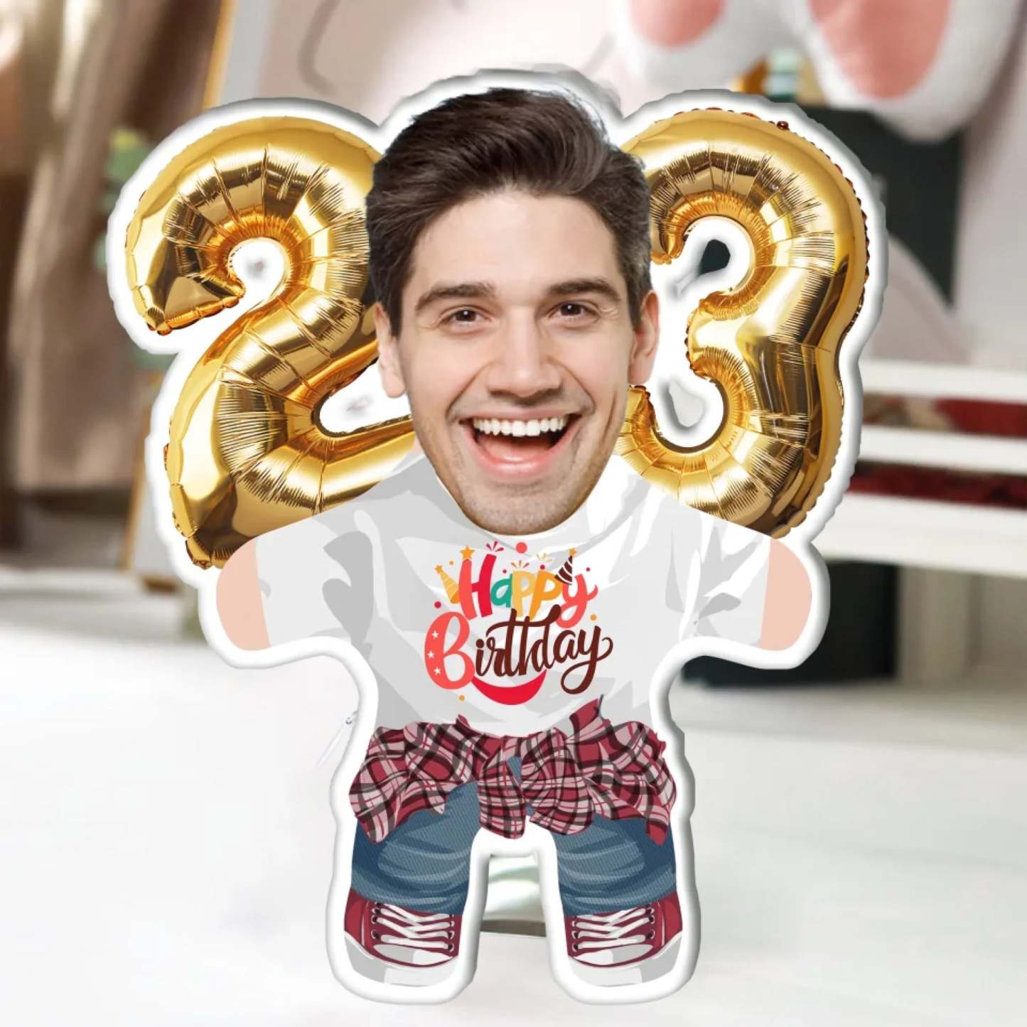 Custom Birthday Mini Me Pillow Personalized Gift with Age Number Countless Combination Options for Her