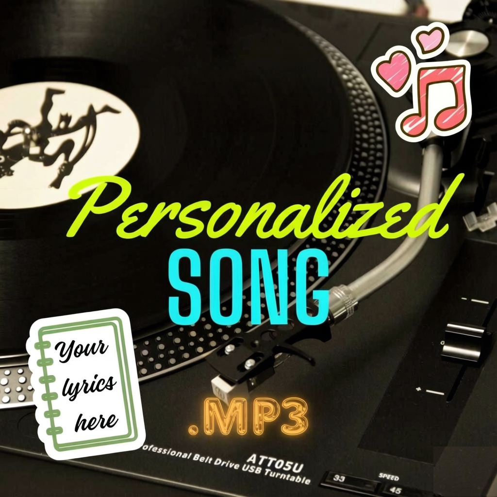 Create a Custom Song | Personalized Song | Custom Lyrics | Personalized Lyrics | Custom Music | Unique Music Gift | MP3 | Digital Download