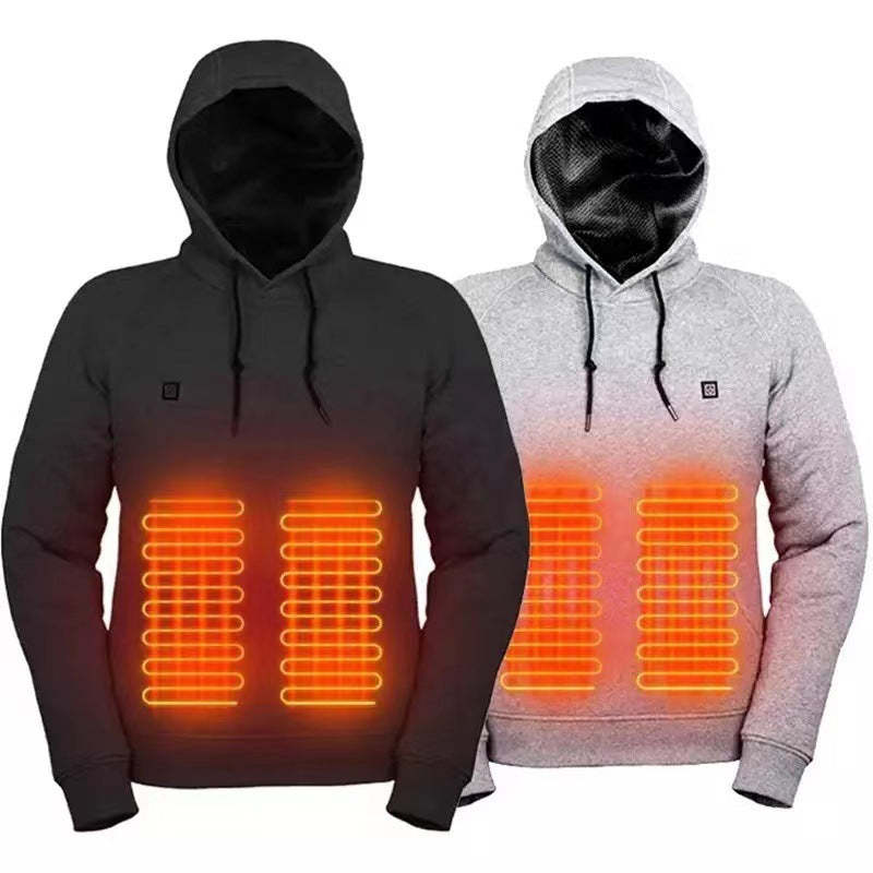 Heated Hoodie for Men Women Unisex Heating Sweatshirt Winter Gifts For Lover Friends - 