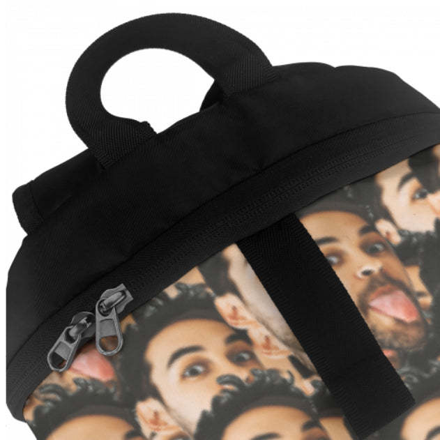 Personalized Mash Face Photo Backpack - 
