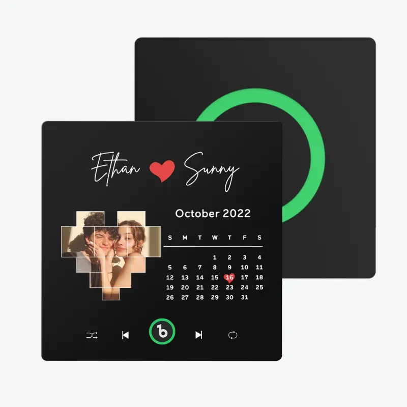 New 4.0 Upgrade Custom Music Fridge Magnet Colorful Frame Album Fridge Magnet Can Play Songs Gift for Couple