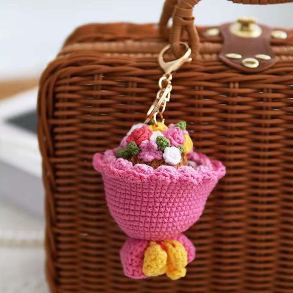 Crochet Doll Crossdressing Bride Flips Wedding Dress Bouquet - Myphotowallet