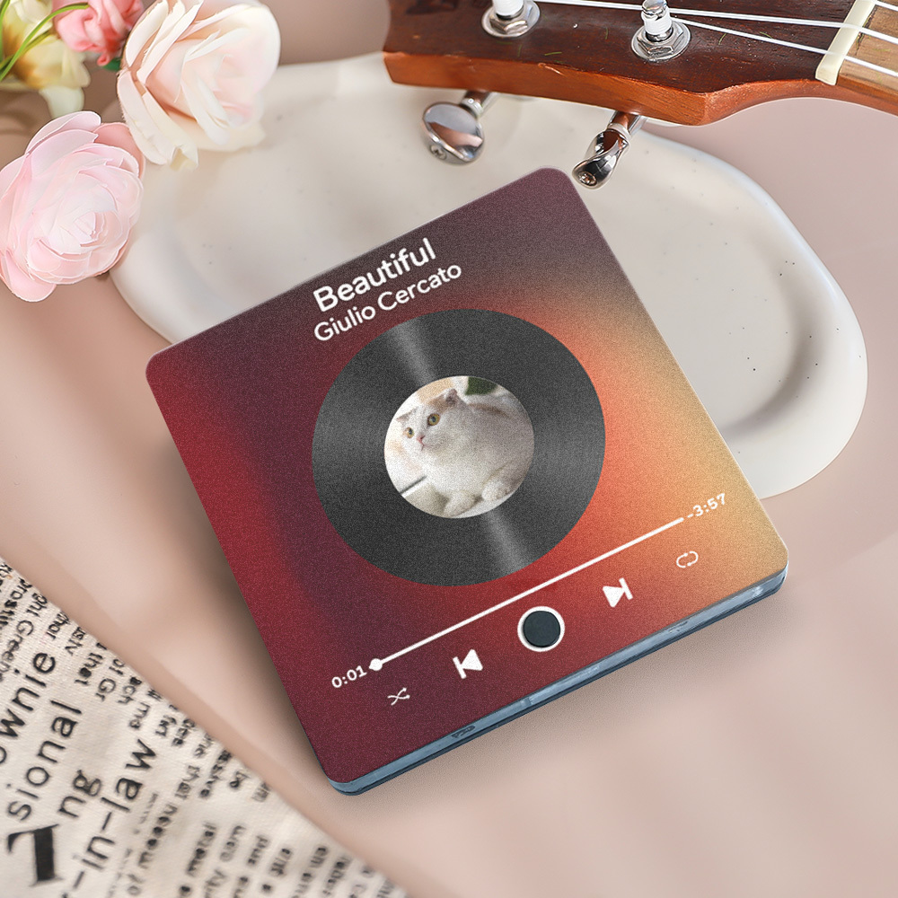 Customized Album Fridge Magnet Personalized Music Fridge Magnet Can Play Songs Family Gifts
