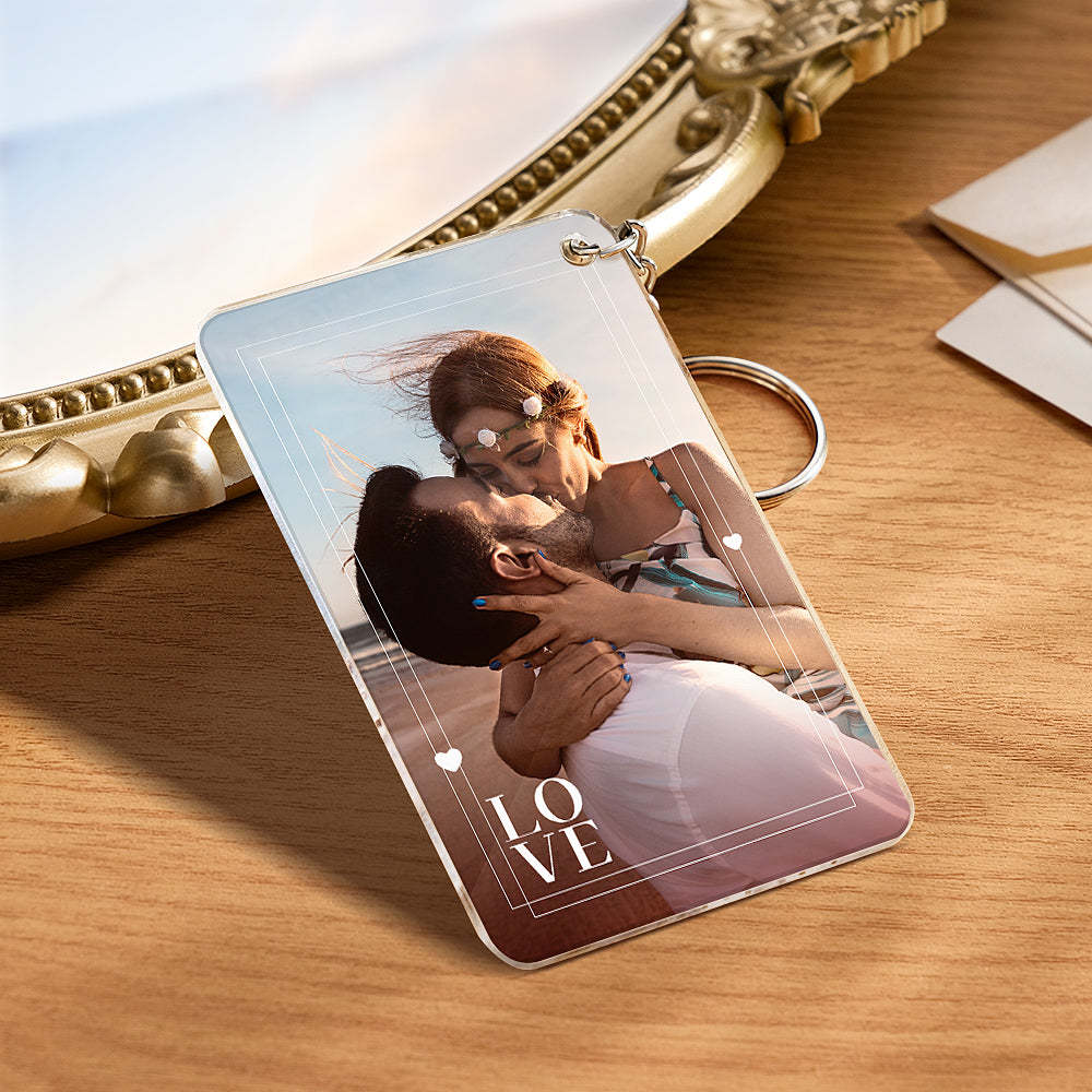 Personalized Love Gift with Photo First Anniversary Plaque Gift for Boyfriend Custom Acrylic Plaque - Myphotowallet
