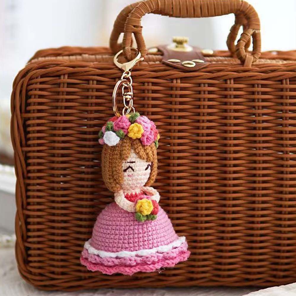 Crochet Doll Crossdressing Bride Flips Wedding Dress Bouquet - Myphotowallet