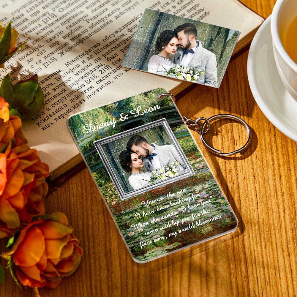 Custom Vintage Oil Painting Photo Plauqe Keychain 3 Stlyle Decor For Home - Myphotowallet