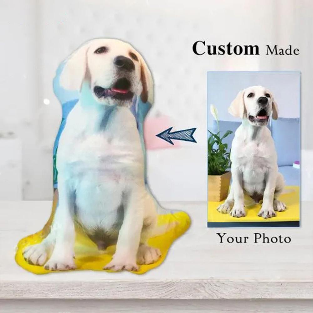 Custom Pet Photo Pillow, Custom Pet Face Pillow, 3D Portrait Pillow - MyFaceTshirt