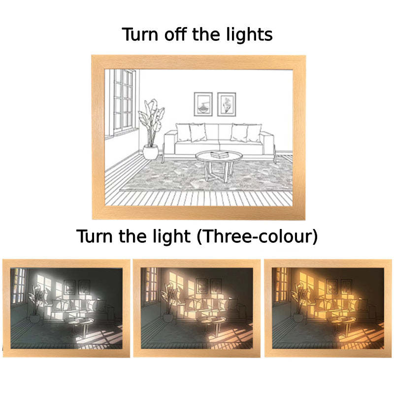 Painting Night Light Creative Sunshine Painting Lamp Home Decoration Gifts - Myphotowallet