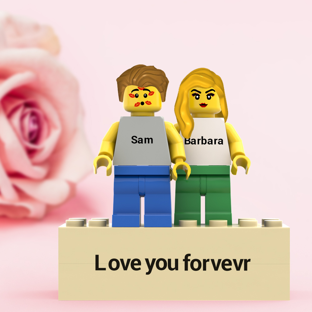 Custom Wedding Minifigs Personalized Couple Minifigs Gift For Anniversary And Newly Married Couple