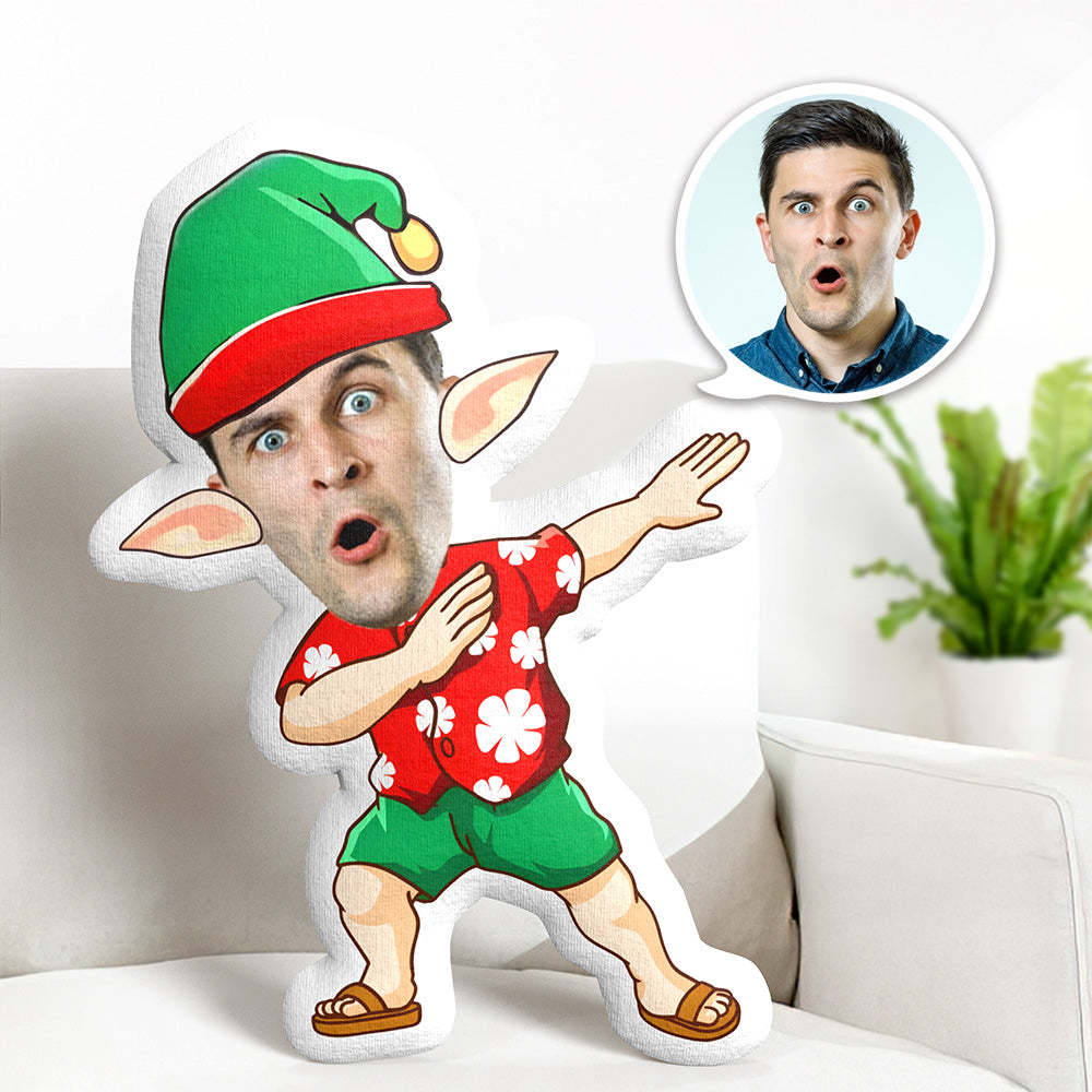 Custom Pillow Swag Man With Christmas Clothes Face Pillow Personalized Photo Minime Pillow Christmas Gift - MyFaceTshirt